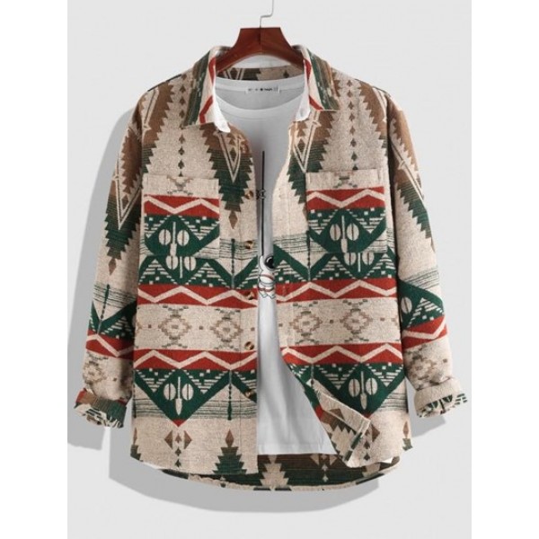 Tribal Ethnic Aztec Printed Double Pocke... Tribal Ethnic Aztec Printed Double Pocke...