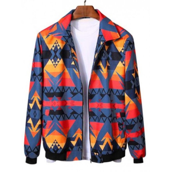 Zip Streetwear Geometric Ethnic Aztec Pr... Zip Streetwear Geometric Ethnic Aztec Pr...