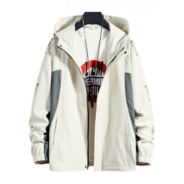 Streetwear Two Tone Toggle Drawstring Ho... Streetwear Two Tone Toggle Drawstring Ho...