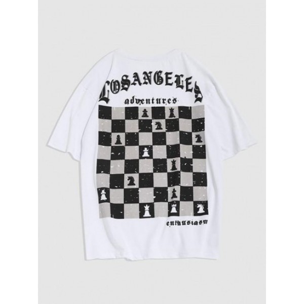 Streetwear Checkerboard LOS ANGELES Grap... Streetwear Checkerboard LOS ANGELES Grap...