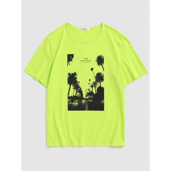 California Palm Tree Graphic Vintage T-shirt