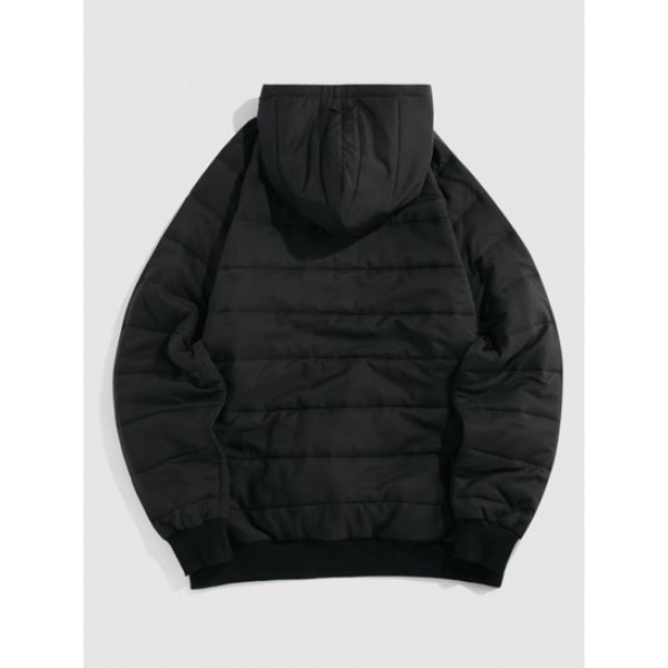Raglan Sleeve Kangaroo Pocket Hooded Pullover Padded Jacket Raglan Sleeve Kangaroo Pocket Hooded Pullover Padded Jacket