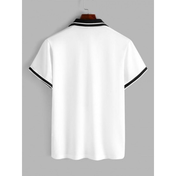 Ringer Short Sleeves Polo T Shirt Ringer Short Sleeves Polo T Shirt