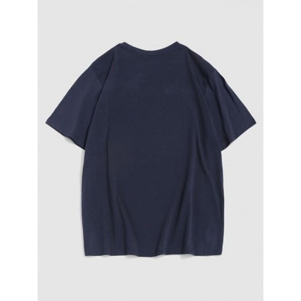 Sea Waves Slogan Print Graphic T-shirt Sea Waves Slogan Print Graphic T-shirt