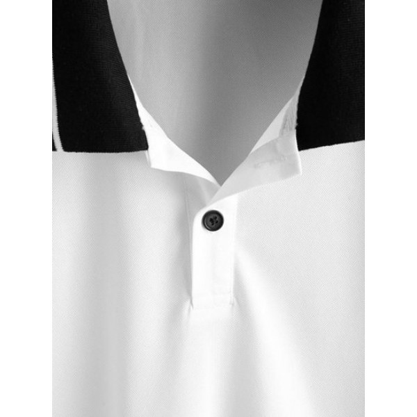Ringer Short Sleeves Polo T Shirt Ringer Short Sleeves Polo T Shirt