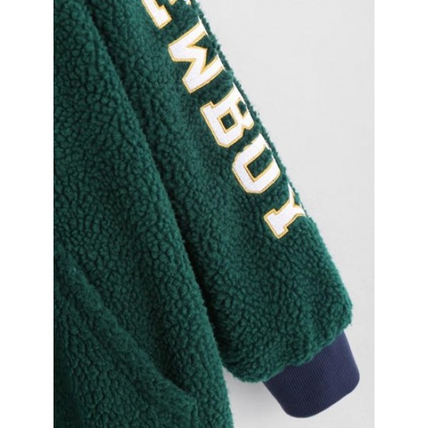 NEWBOY Fluffy Teddy Baseball Jacket NEWBOY Fluffy Teddy Baseball Jacket