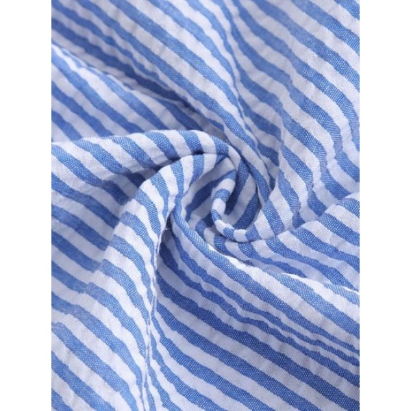 Seersucker Stripes Front Pocket Shirt Seersucker Stripes Front Pocket Shirt